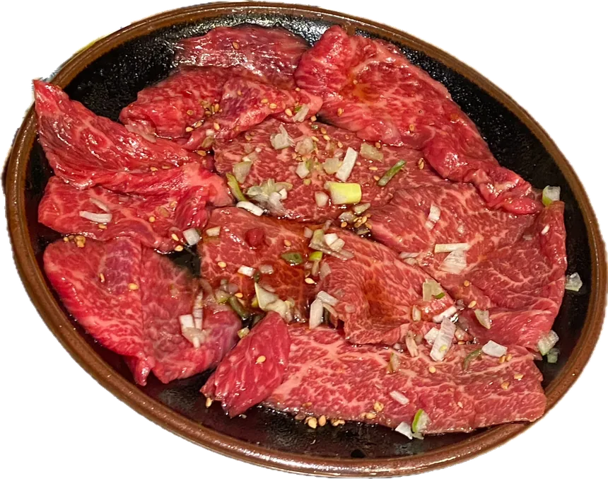 サシの入ったカルビとロース